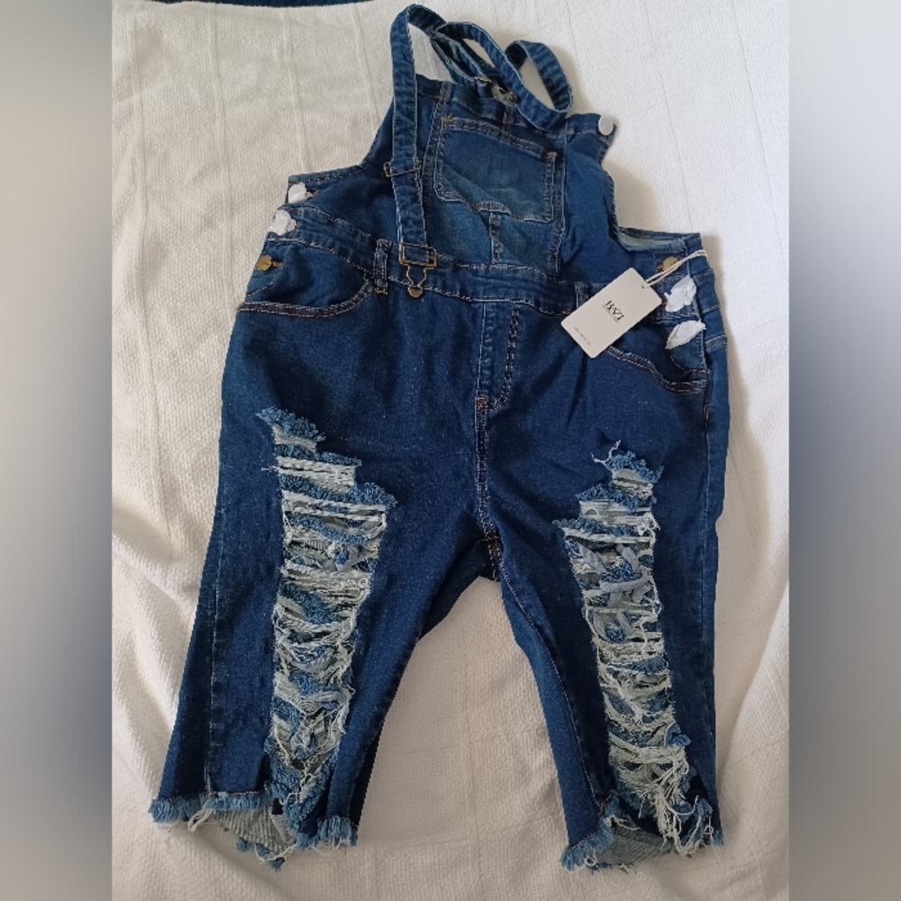 Jean Overall Capris